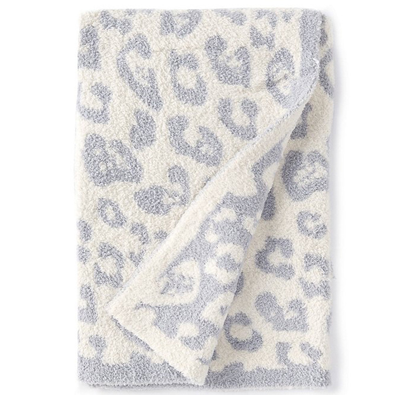 Super Soft Leopard Knit Blanket The Hot Selling Throw for Interior Decoration